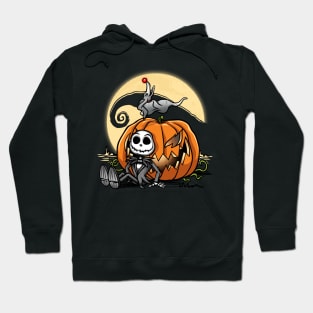 King of pumpkins and his dog Hoodie